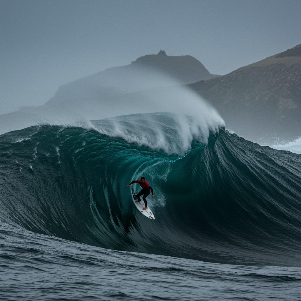 Mavericks, California big wave surf spot