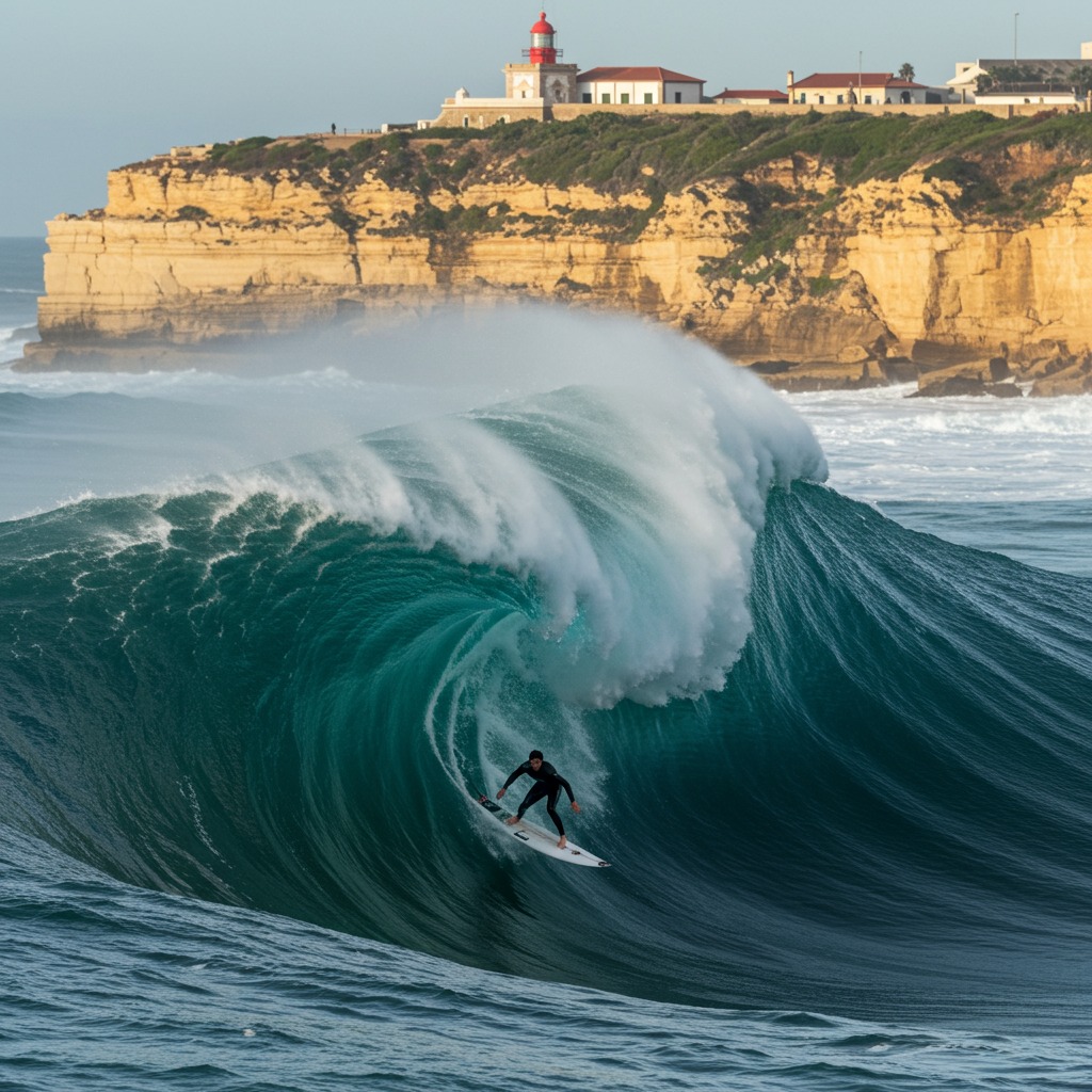 Nazaré, Portugal big wave surf spot