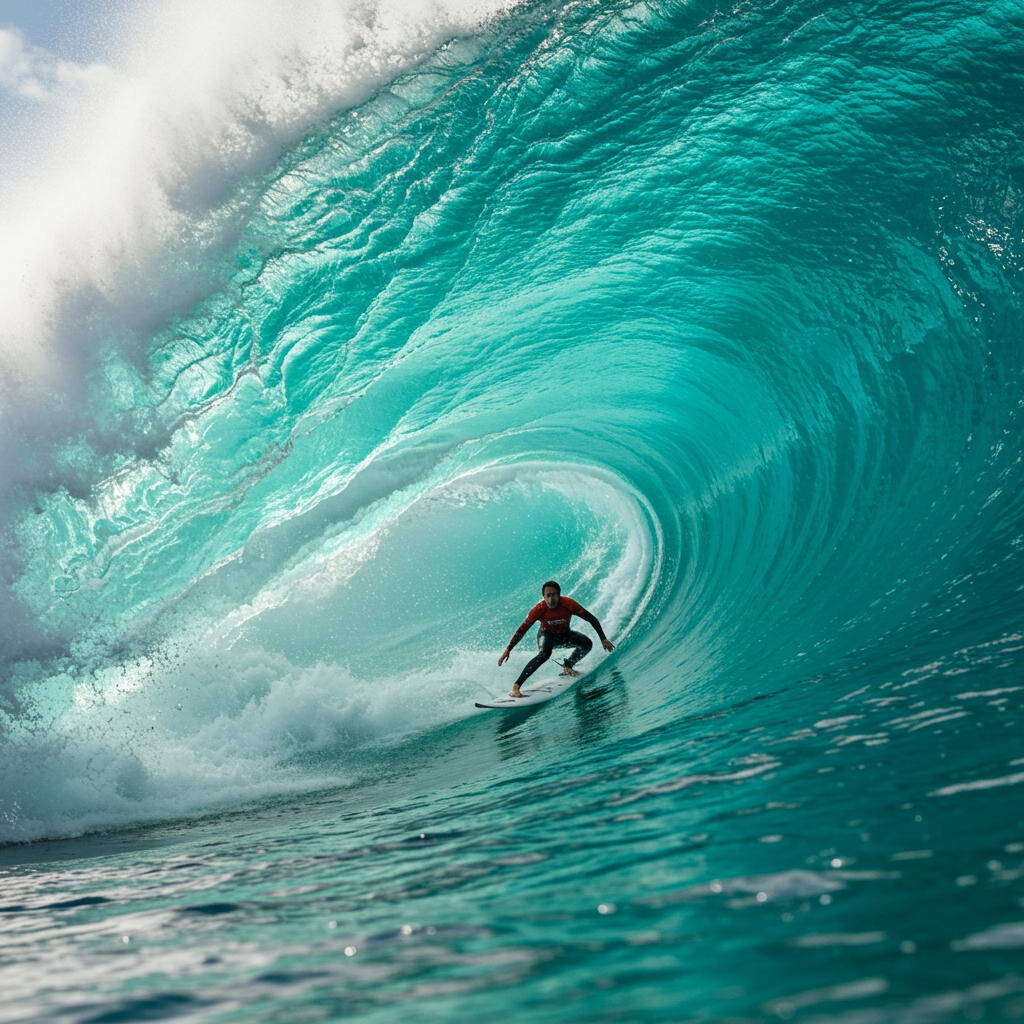 Teahupoo, Tahiti big wave surf spot